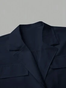 INAWLY Veste de vacances décontractée à coupe ample unicolore pour femmes