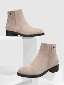 CUCCOO BIZCHIC Botas cortas versátiles de moda para mujeres - Albaricoque - Ver 6