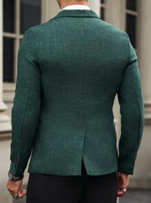 Manfinity Mode Men Casual Turndown Collar Blazer Jacket