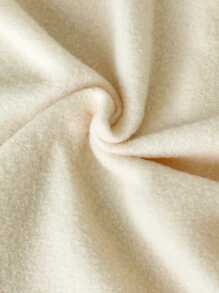 SHEIN Set de 2 piezas de sudadera y pantalón de chándal casual con estampado de osito para niñas preadolescentes - Beis - Ver 5