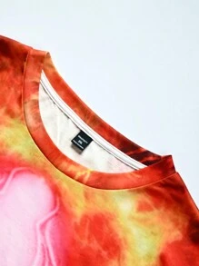 Manfinity LEGND Plus Size Men's Casual Crew Neck Short Sleeve Skull Print T-Shirt