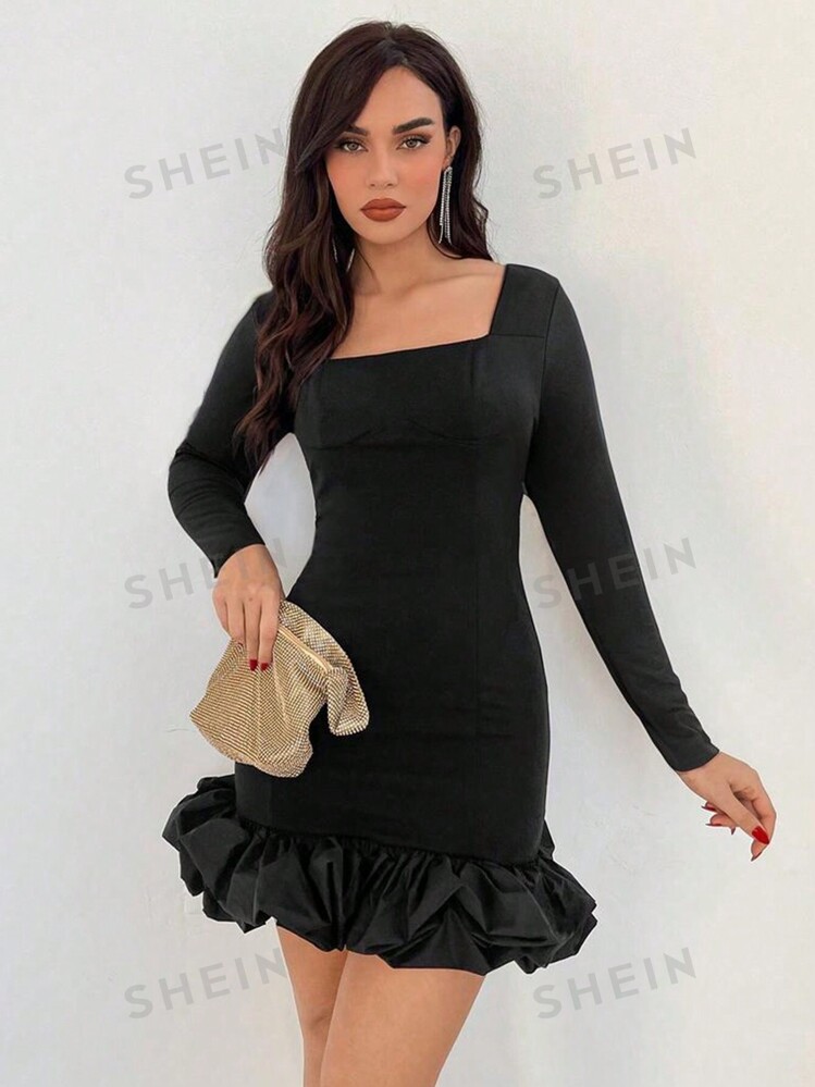 Robe mi longue shein top
