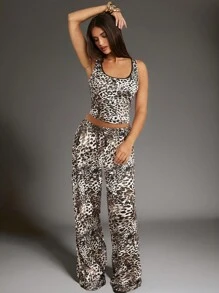 Forever 21 Leopard Women Set Airport Women Outfits Christmas - Multicolor - View 3