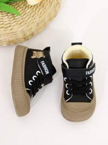 时尚休闲时尚男女儿童钩环靴 - 黑色 - 查看 5