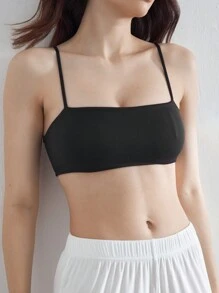 Ocili 女士纯色休闲舒适文胸 - 黑色 - 查看 5