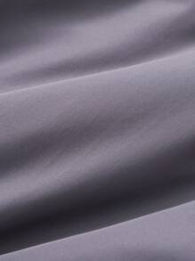 Teen Girls Contrast Fuzzy Patchwork Padded Coat - Multicolor - View 7