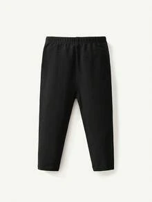 Cozy Pixies 3 件套女婴休闲松紧腰纯色紧身裤 - 粉色 - 查看 8