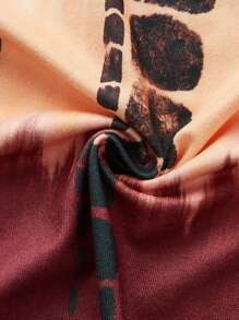 Slaydiva Plus Tie Dye Tube Bodycon Dress With Coat - Multicolor - View 5