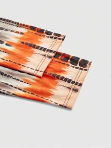 Slaydiva Plus Tie Dye Tube Bodycon Dress With Coat - Multicolor - View 4