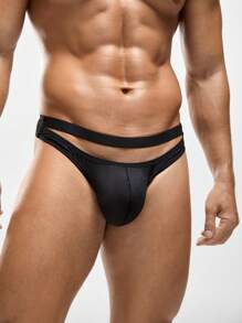 Ropa interior sexy de unicolor y hueca para hombre
