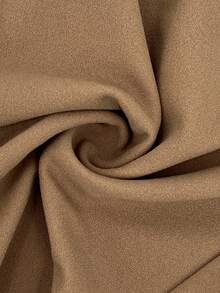 Slaydiva Hơn Sọc trang trí Thả vai Áo len crop & Dây thắt lưng Xà cạp - Màu Khaki - Xem 7