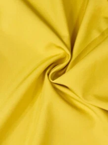 Slaydiva Elegant Spaghetti Strap Back Crop Top Wide Leg Bow Belt Trousers Yellow Women's Two-Piece Set-C