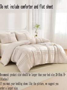 Beige Duvvet Cover Beige Striped Geometric Bedding Boho Twin Queen King Size Boho Shabby Chic Bedding Set 3 Pcs Super Soft Light Microfiber Duvet Cover 1 Duvet Cover With Zipper 2 Pillowcases No Comforter Gifts For Women&Men