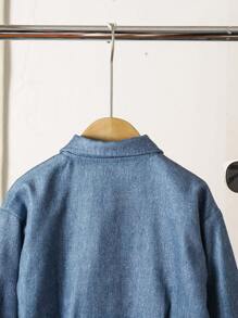 Autumn Cool Casual Young Girl Eyelet Lace-Up Long Sleeve Jacket - Multicolor - View 4