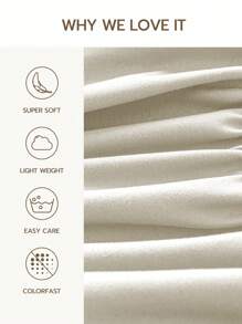 1pc Solid Color Polyester Fitted Sheet, Mattress Protector Cover, Deep Pocket Design, Soft & Breathable, Fits Mattress Height Up To 60cm - Khaki - View 5