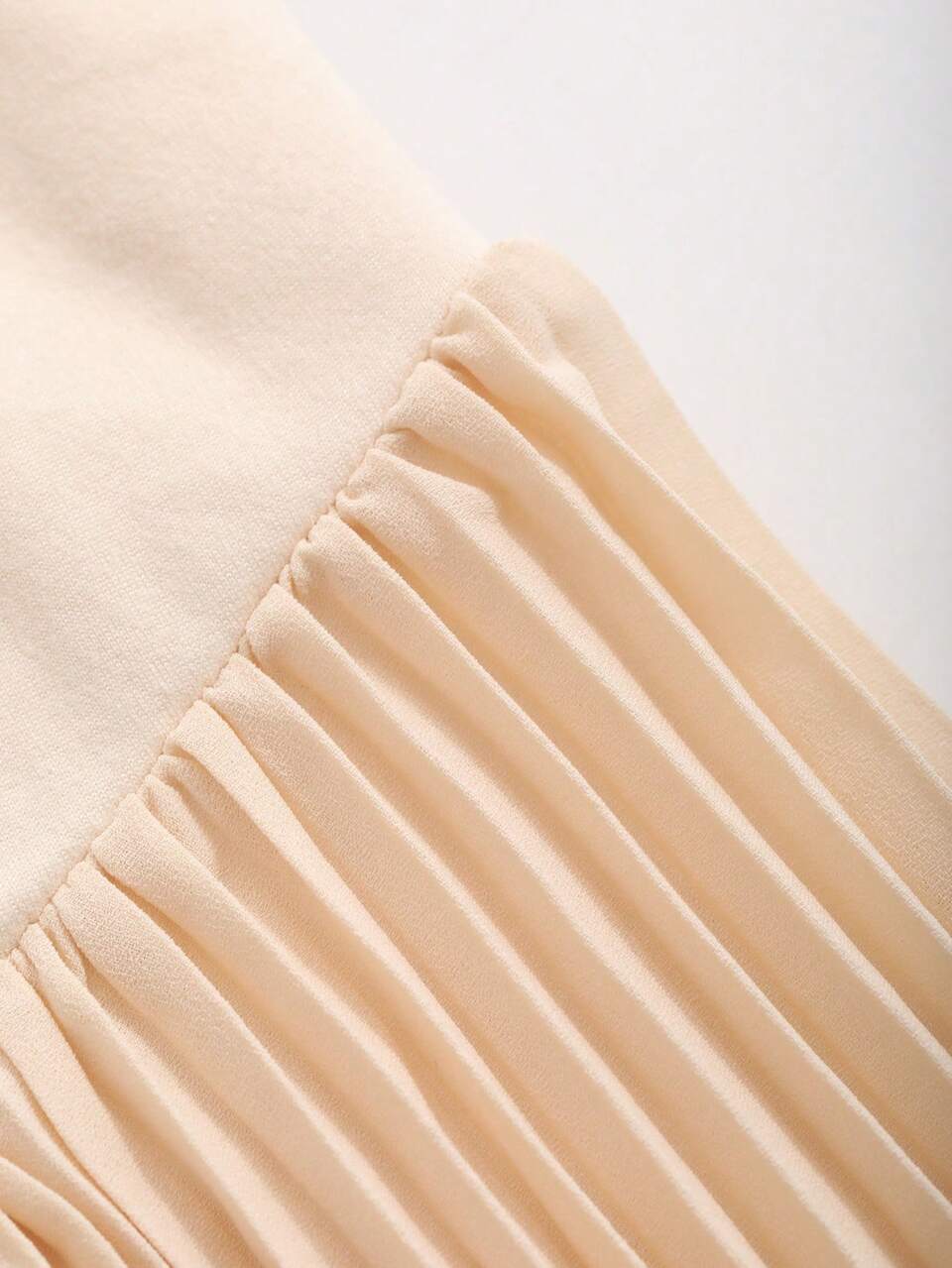 Women's Sleeveless Round Neck Pleated Patchwork Dress Prom Dress, Fall Clothes Elegant Women Dress Cocktail Dress