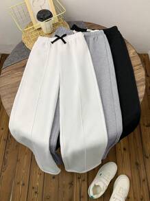 SHEIN 3pcs Tween Boys Loose Knit Sweatpants Set