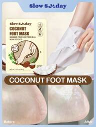 SlowSunday Maschera per i piedi al , per piedi secchi e screpolati, idratante, lenitiva per la pelle, nutrimento profondo, adatta per stili autunnali e invernali, adatta per autunno e inverno, stile Y2K, per Halloween, feste e regali, Ringraziamento e Capodanno, regalo di ringraziamento, per Natale, regali di Natale