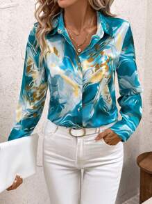 SHEIN Clasi Bộ đồ liền thân chắp vá nhuộm màu thời trang dành cho nữ, mùa thu - Nhiều màu - Xem 4