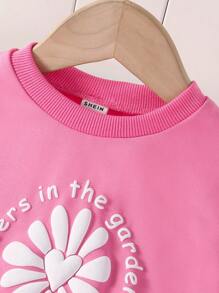 SHEIN 女宝宝休闲可爱秋冬印花牛仔裤套装