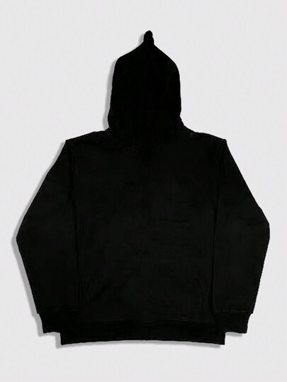 Street Life Men's Portrait Print Zip-Front Casual Hoodie