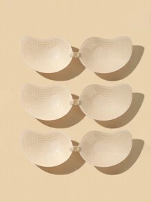 3 pares de color de piel, cubrepezones con forma de mango de caliente, transpirables, de material amigable con la piel, de calidad premium, adecuados para verano y todas las estaciones, transpirables sin sensación de sofocamiento, elevación invisible y firme, elásticos para un mejor ajuste, conveniente y económico para múltiples compras