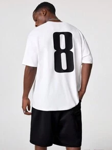 Manfinity VCAY Men's Loose Fit Colorblock Crew Neck Short Sleeve T-Shirt Set, Summer