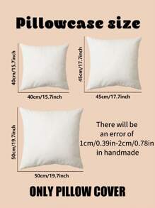 1 件简约卡通万圣节图案单面印花枕套，无填充装饰枕套，适用于沙发、客厅、秋季装饰、秋季装饰、房间装饰