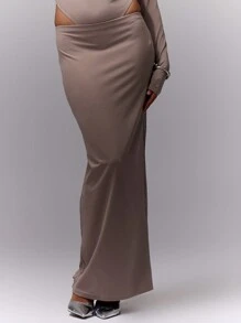 MUSERA Fitted Maxi Skirt Elegant Spring Summer Sexy