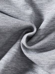 Baby Girl Crew Neck Long Sleeve Letter Print Casual Fashionable Sweatshirt