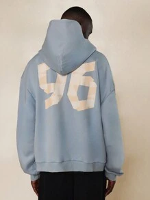 SUMWON Sumwon Records International Oversized Hoodie Streetwear Pullover Heavyweight Cotton Blend Urban Fashion Fall Winter Casual Sweatshirt