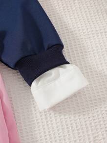 SHEIN 少女字母印花马球领运动衫和百褶裙套装 - 彩色 - 查看 5
