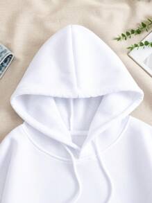 INAWLY Sudadera con capucha para mujer con cordón, sudadera casual de unicolor básico de manga larga, para graduación, maestros, regreso a la escuela en otoño - Multicolor - Ver 8