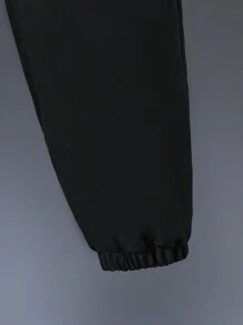 2pcs Tween Boys Casual Fashion Letter Print Jogger Pants Outfit, Suitable For Daily Wear