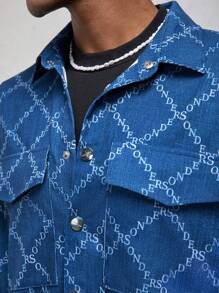 AKNOTIC Business Casual معطف رياضي فضفاض وكاجوال مطبوع، مناسب للخريف والشتاء