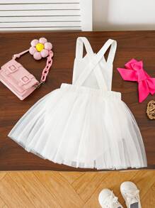 SHEIN Baby Girls Autumn Winter New White Fun Cute Cartoon Cosplay Casual Daily Holiday Bodysuit - Multicolor - View 2