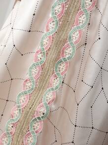 SHEIN Explorewe 2pcs Long Headscarf And Robe Set - White - View 5