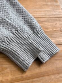 Cardigan ample à col châle et manches longues pour fille préadolescente, style blocs de couleurs, pour l'automne et l'hiver