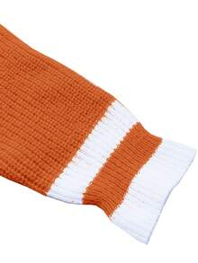 Áo len cardigan dệt kim cỡ lớn thường ngày cho nữ, cho mùa đông - trái cam - Xem 6