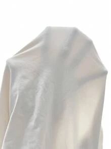 Zolique 素色側收褶不對稱下擺洋裝 - 杏色 - 查看 7