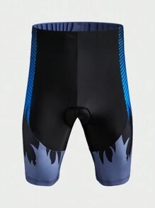 Manfinity Riding Polka Dot Muster Lässig Fitness Radfahren Shorts Bikeshorts