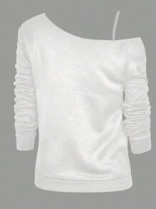 INAWLY Plus Size Asymmetric Neck Lips Print T-Shirt Graduation,Back To School Outfits,Graduation,Teacher Outfits For Women,Back To School Pullover Fall Outfit