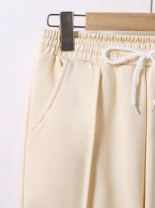 Teen Boys Streetwear Knit Sweatpants - Apricot - View 5