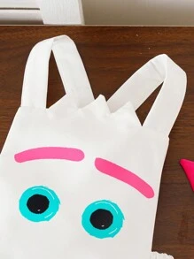 SHEIN Baby Girls Autumn Winter New White Fun Cute Cartoon Cosplay Casual Daily Holiday Bodysuit - Multicolor - View 6