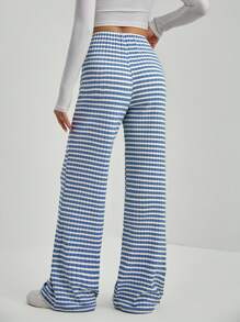 SHEIN Tall Women's Striped & Printed Casual Holiday Style Long Pants