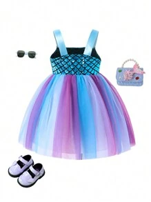 SHEIN Newborn Baby Girls' Winter White Cute Cartoon Romper, Holiday & Casual Playsuit