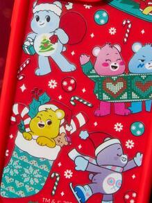 SHEIN X Care Bears Funda de teléfono móvil con estampado de dibujos animados en rojo - Edición Navideña REGALOS