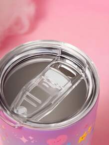 SHEIN X Care Bears 20 盎司卡通熊心印花保温杯，礼品 - 彩色 - 查看 7