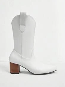 Styleloop Ladies' Solid Color High Heel Fashion Boots Suitable For Daily Wear Fall