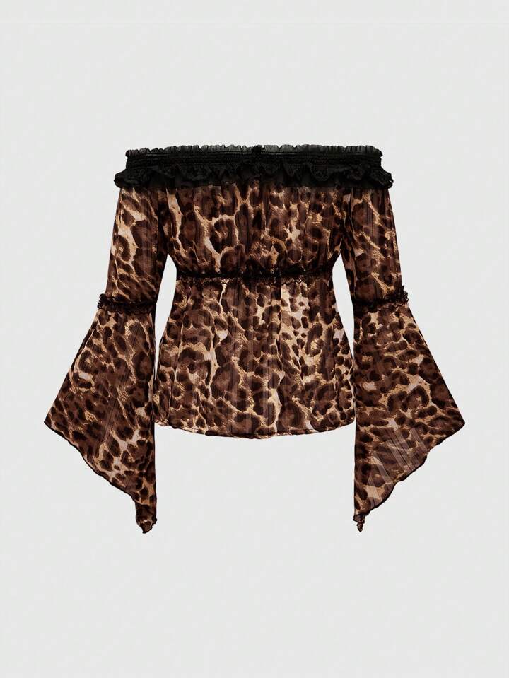 Es Esto Lo Nuevo de Hippie Blusa de mujer de manga de campana